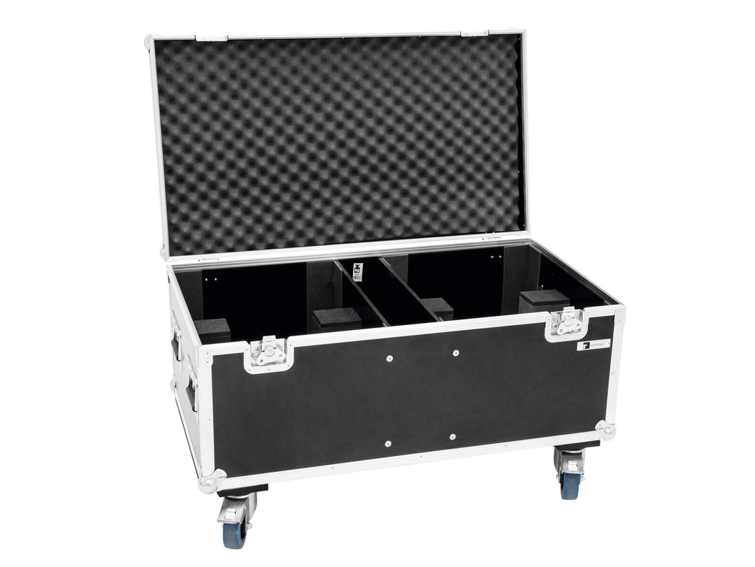 ROADINGER Flightcase 2x THA-250F con ruedas