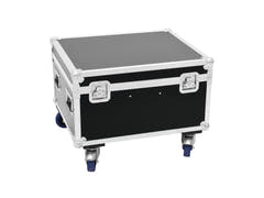 ROADINGER Flightcase 4x LED TMH-X1 Moving Head Haz con ruedas