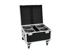ROADINGER Flightcase 4x LED TMH-X1 Moving Head Haz con ruedas