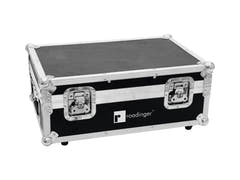 ROADINGER Flightcase para 4x AKKU TL-3 Trusslight QuickDMX con función de carga