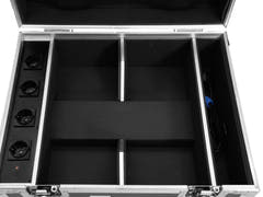 Flightcase ROADINGER 4x AKKU IP UP-4 QuickDMX con función de carga