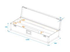 ROADINGER Maleta de transporte 2x LED STP-7
