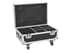 Flightcase ROADINGER 4x AKKU IP UP-4 Plus HCL Spot WDMX con función de carga