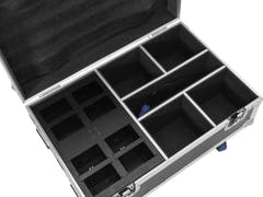 Flightcase ROADINGER 4x AKKU IP UP-4 Plus HCL Spot WDMX con función de carga