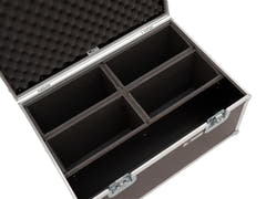 ROADINGER Flightcase para 4x LED 4/7C-12 Silent Slim Spot