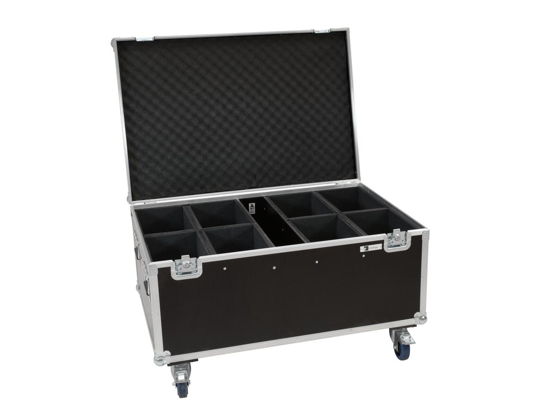 EUROLITE set de 8x LED IP PAR 12x8W QCL Spot + case con ruedas
