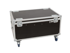 ROADINGER Flightcase para 8x LED IP PAR 12x8W QCL/12x9 SQL Spot con ruedas