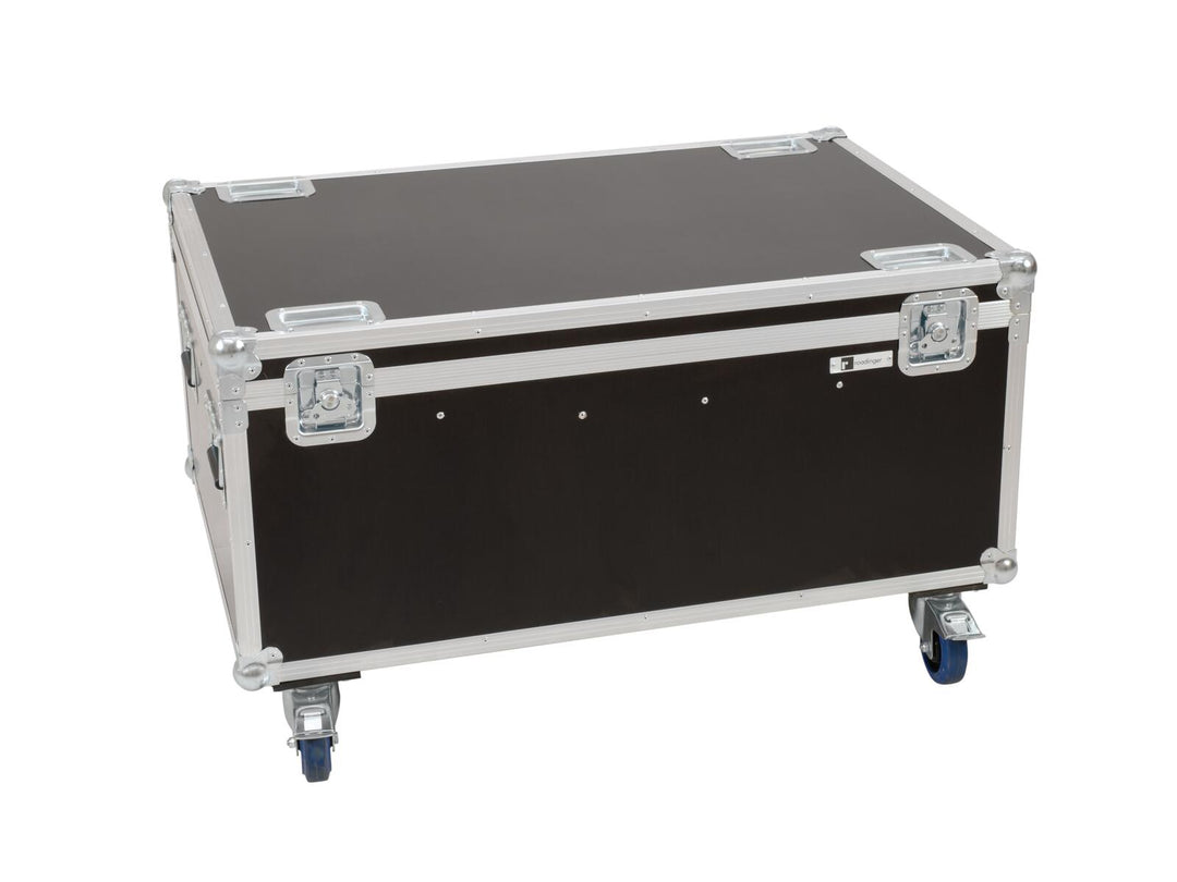 ROADINGER Flightcase para 8x LED IP PAR 12x8W QCL/12x9 SQL Spot con ruedas