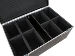 ROADINGER Flightcase para 8x LED IP PAR 12x8W QCL/12x9 SQL Spot con ruedas