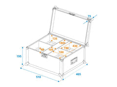 Maleta de transporte ROADINGER 4x THA-20PC