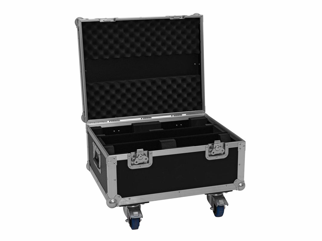 ROADINGER Flightcase para 4x LED CLS-9 QCL RGB/WW 9x7W