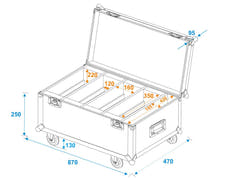 ROADINGER Maleta 4x LED PLL-384