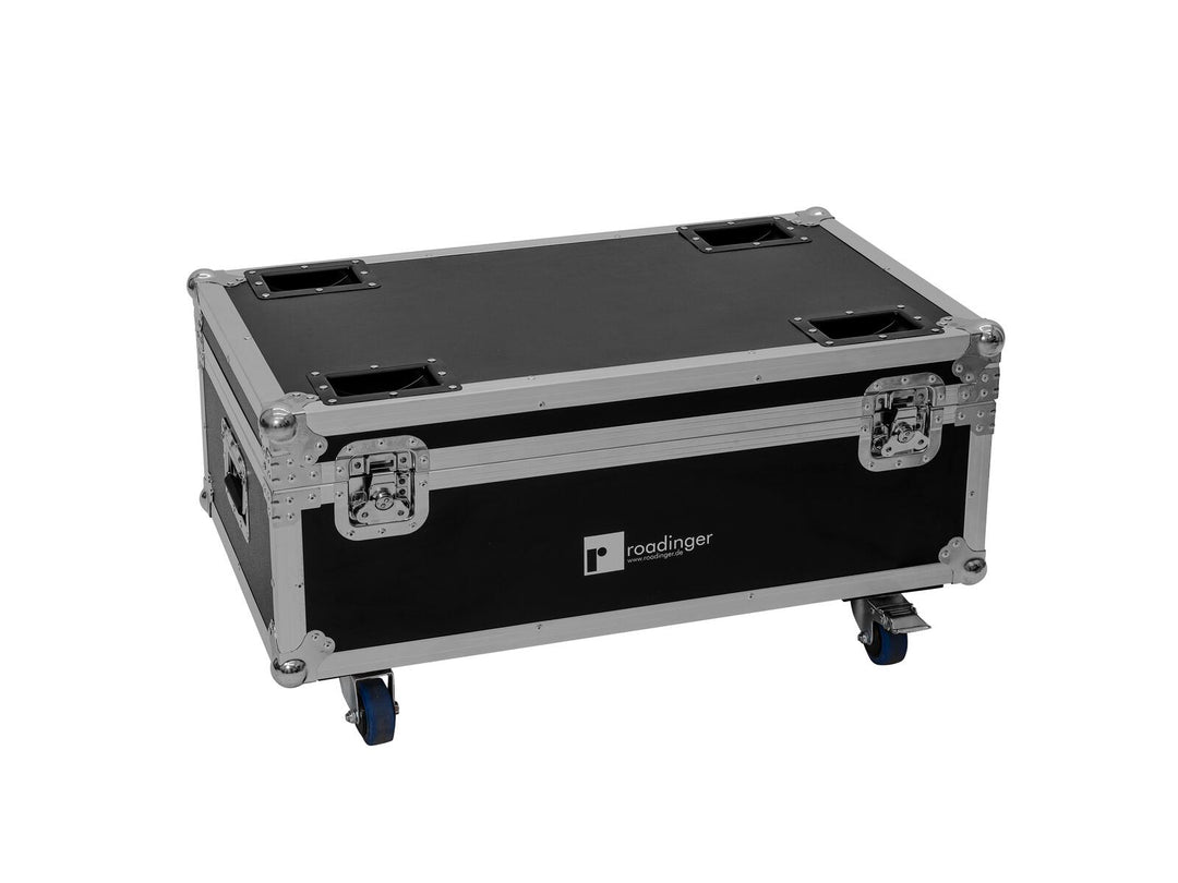 ROADINGER Flightcase 4x LED CLS-18 QCL RGB/WW con ruedas