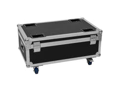 ROADINGER Flightcase 4x LED CLS-18 QCL RGB/WW con ruedas