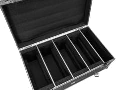 ROADINGER Flightcase 4x LED CLS-18 QCL RGB/WW con ruedas