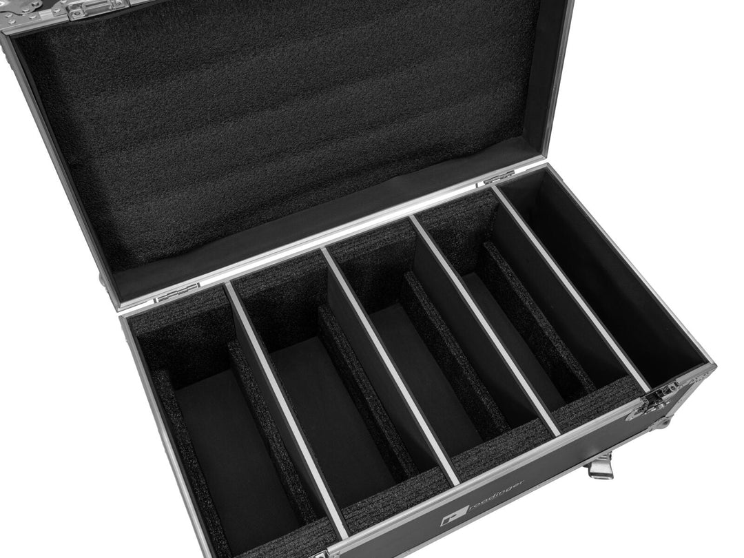 ROADINGER Flightcase 4x LED CLS-18 QCL RGB/WW con ruedas