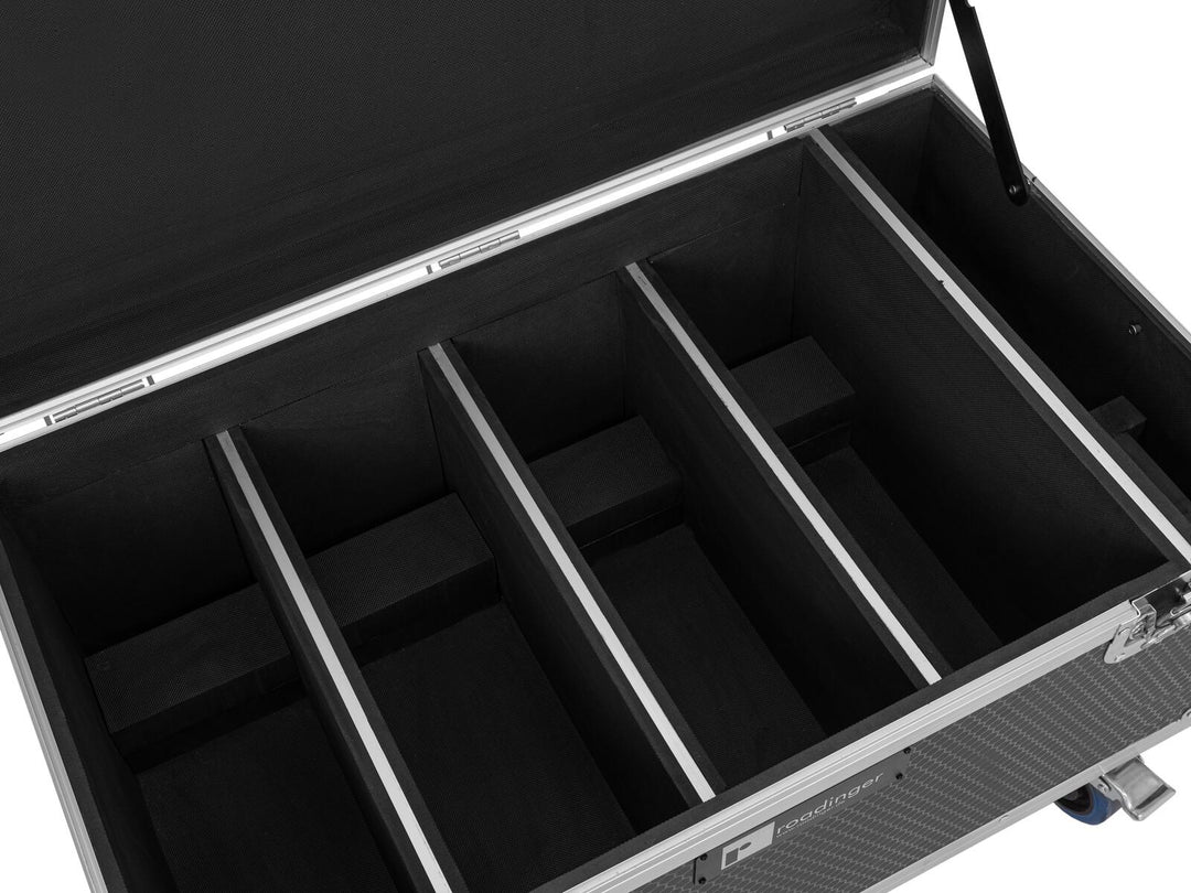 ROADINGER Flightcase para 4x Multiflood IP 8x10W RGBW Wash