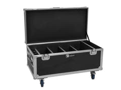 EUROLITE Set 4x AKKU Multiflood IP 8x10W RGBW Wash CRMX + Case con función de carga