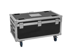 Flightcase ROADINGER 4x AKKU Multiflood IP 8x10W RGBW Wash CRMX con función de carga