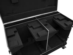 ROADINGER Flightcase 2x DMH-640 con ruedas