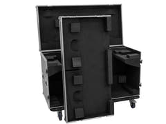 ROADINGER Flightcase 2x DMH-640 con ruedas