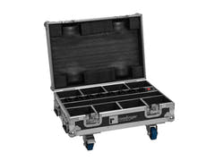 ROADINGER Flightcase para 8x AKKU Mini IP UP-4 QCL Spot MK2 con función de carga