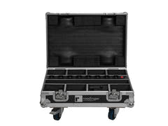 ROADINGER Flightcase para 8x AKKU Mini IP UP-4 QCL Spot MK2 con función de carga