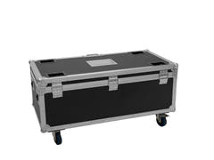 ROADINGER Flightcase 4x AKKU Multiflood IP 18x10W RGBW Wash CRMX con función de carga