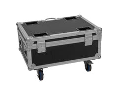 ROADINGER Flightcase 6x AKKU IP TL-3 QCL Trusslight CRMX con función de carga y ruedas
