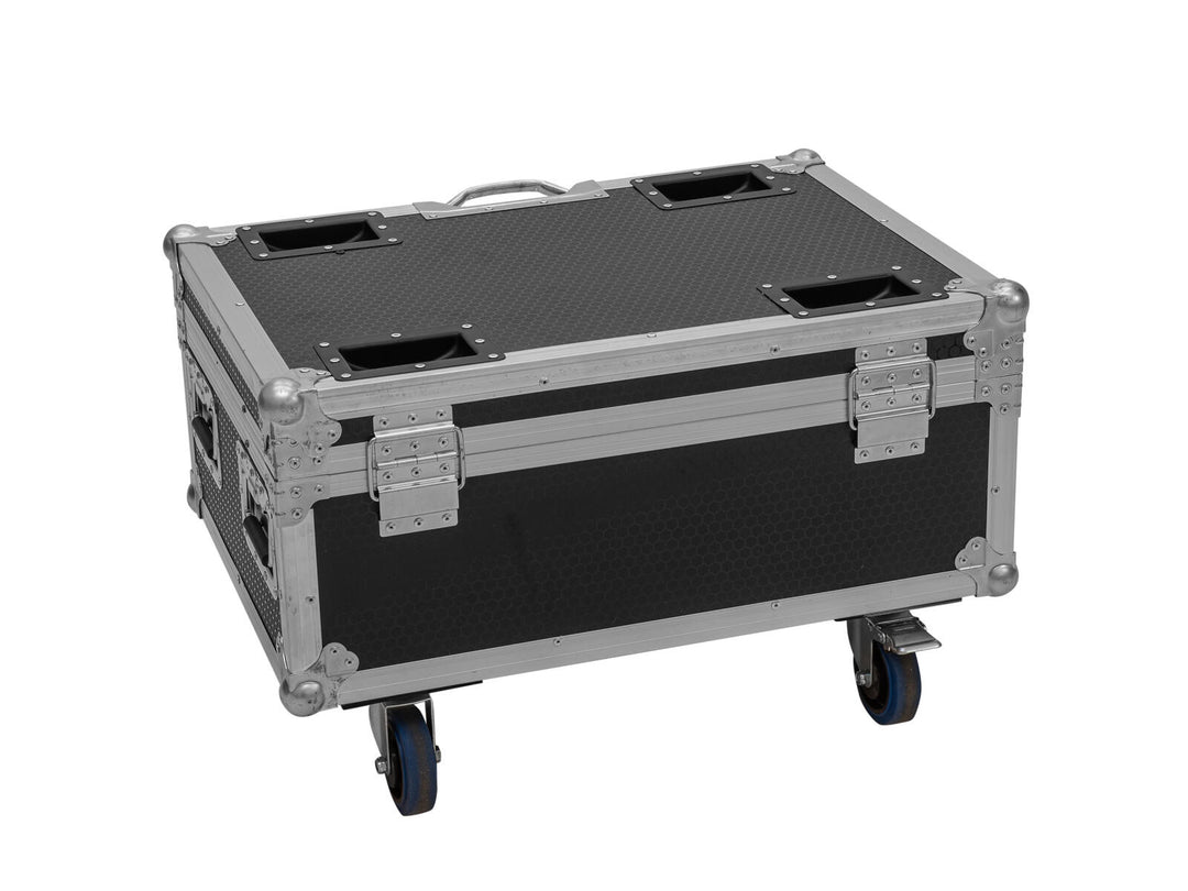 ROADINGER Flightcase 6x AKKU IP TL-3 QCL Trusslight CRMX con función de carga y ruedas