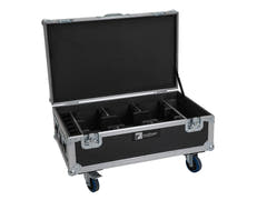 EUROLITE Set 6x AKKU UP-4 QCL Spot QuickDMX MK2 + Flightcase con ruedas y función de carga