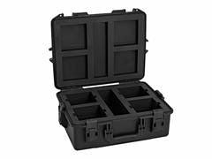 ROADINGER Plastic Case para 4x AKKU UP-4 QCL Spot QuickDMX MK2