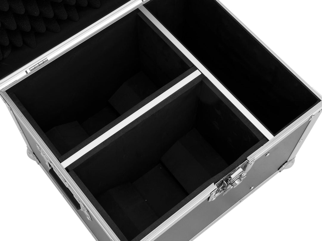 ROADINGER Flightcase 2 x CAT-80 Efecto de haz