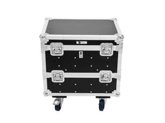 ROADINGER Flightcase para 8x IP PIX Strobe RGB CW+WW con ruedas