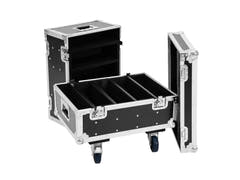 ROADINGER Flightcase para 8x IP PIX Strobe RGB CW+WW con ruedas