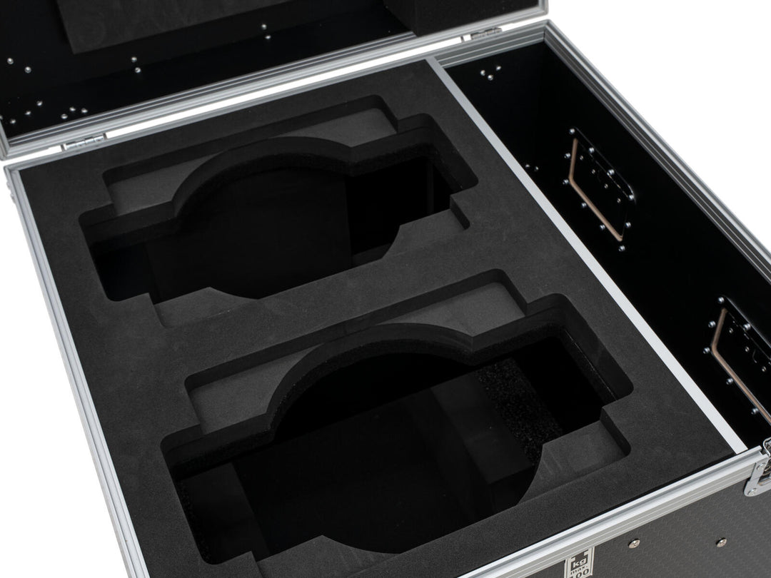 ROADINGER Flightcase PRO 2x IP TMH-W285 con ruedas