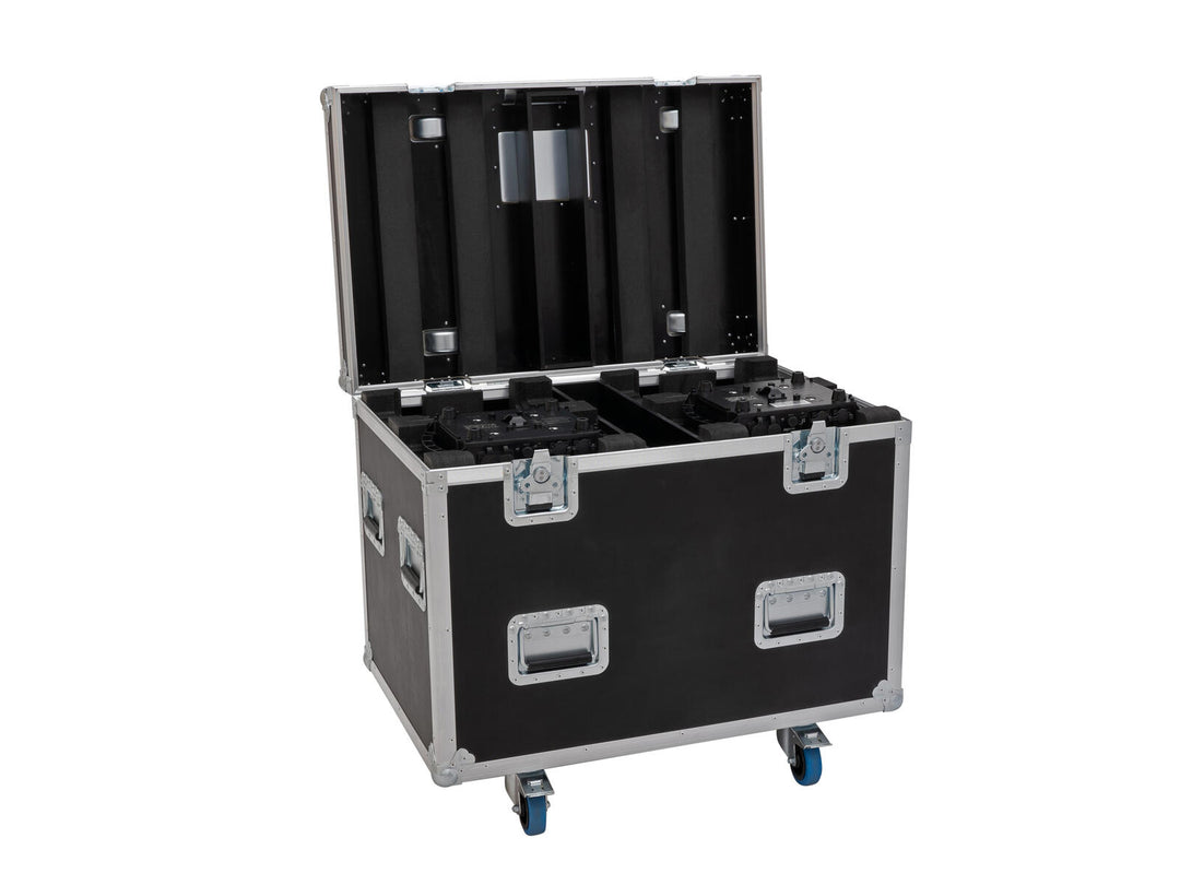 ROADINGER Flightcase HIGHLINE 4x LED IP TMH-S250/B250, con ruedas
