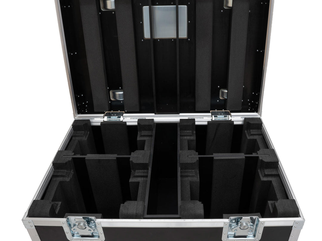 ROADINGER Flightcase HIGHLINE 4x LED IP TMH-S250/B250, con ruedas