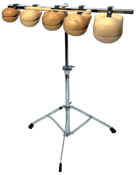 Bloques de templo chinos de madera GEWA BSX, 5 unidades con soporte