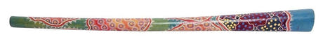 Kamballa didyeridú de teca pintada, aprox. 130 cm