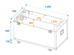 ROADINGER Estuche de transporte 2x LCD ZL60