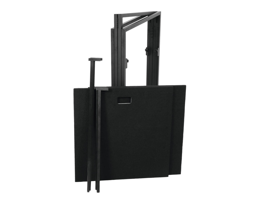 OMNITRONIC Soporte móvil para DJ con cubierta