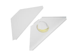 OMNITRONIC Placas de esquina incl. bolsa para soporte de DJ móvil wh