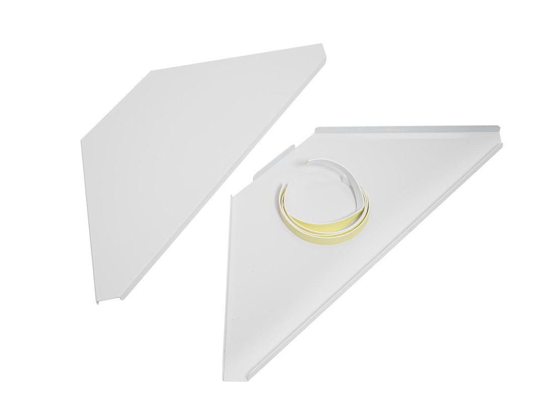 OMNITRONIC Placas de esquina incl. bolsa para soporte de DJ móvil wh