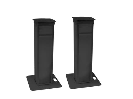 EUROLITE 2x Soporte Stage variable incl. funda y bolsa, negro