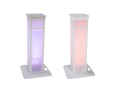 EUROLITE 2x Stage Stand variable incl. funda y bag, blanco