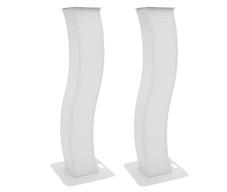 Soportes de escenario con patas curvas de acero 2 uds.