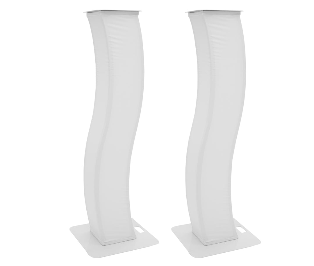 Soportes de escenario con patas curvas de acero 2 uds.