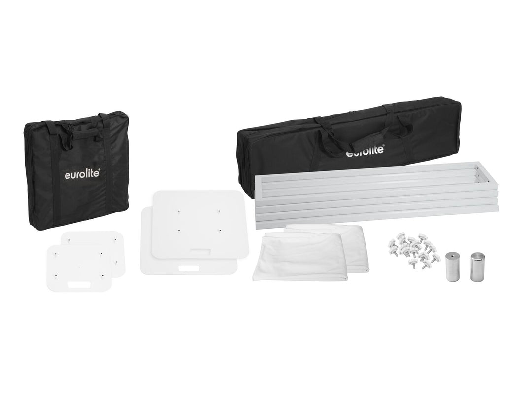 EUROLITE 2x soporte Stage 150cm incl. funda y bolsa, blanco