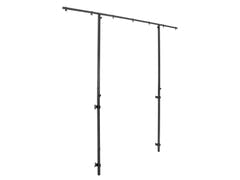 OMNITRONIC Set Soporte móvil compacto para DJ incl. funda + marco de extensión